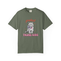 Protect Trans Kids T-Shirt — Cute Kitten Pride Tee