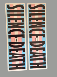 Silence = Death Bumper Sticker