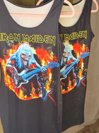 Iron Maiden Rock Bodycon Stoned Mini Dress