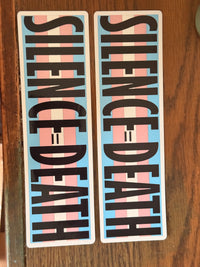 Silence = Death Bumper Sticker