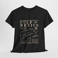 Gulf of Mexico Map Vintage T-shirt