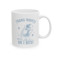 Trans Rights or I Bite Mug
