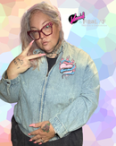 Protect the Dolls Unisex Vintage Wash Full-Zip Denim Jacket