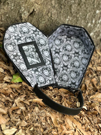 Punk Gothic Coffin Bag- with Bone - Bags