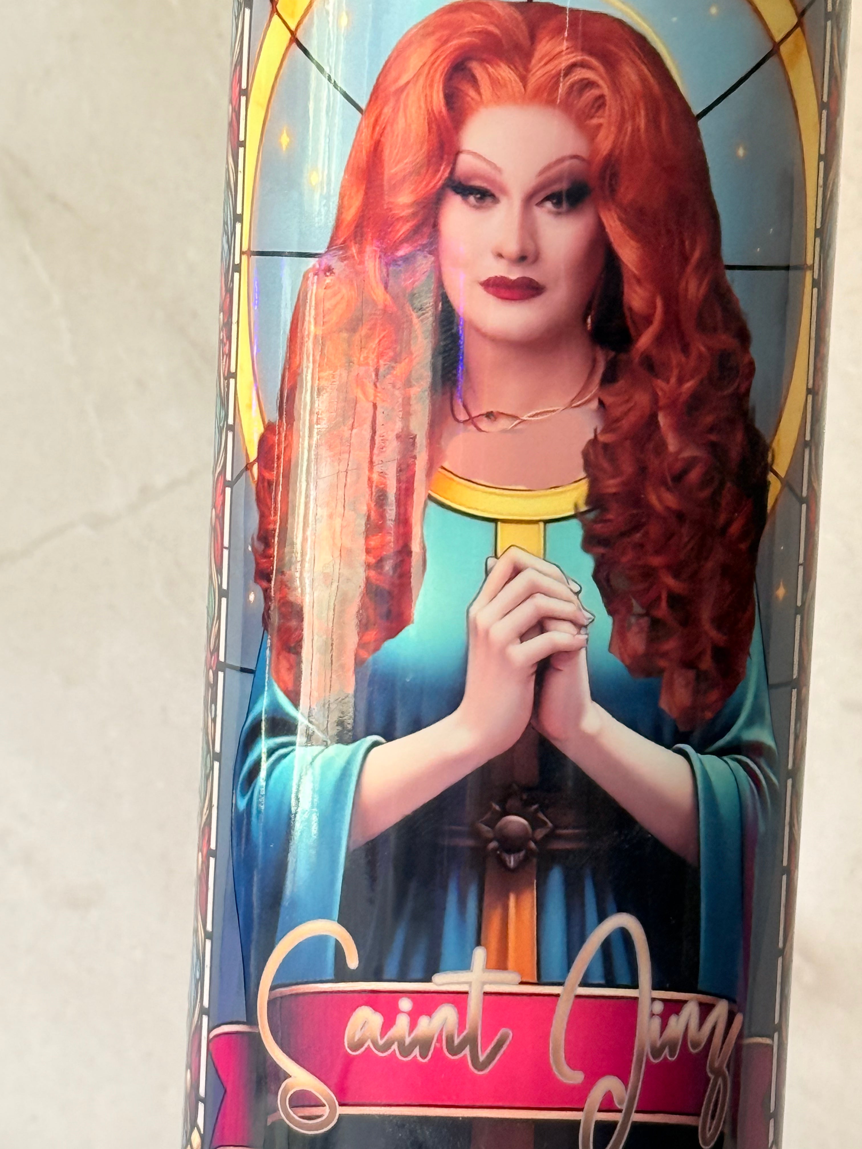 St. Jinx Prayer Candle- Trans-Drag Icon Jinx Monsoon