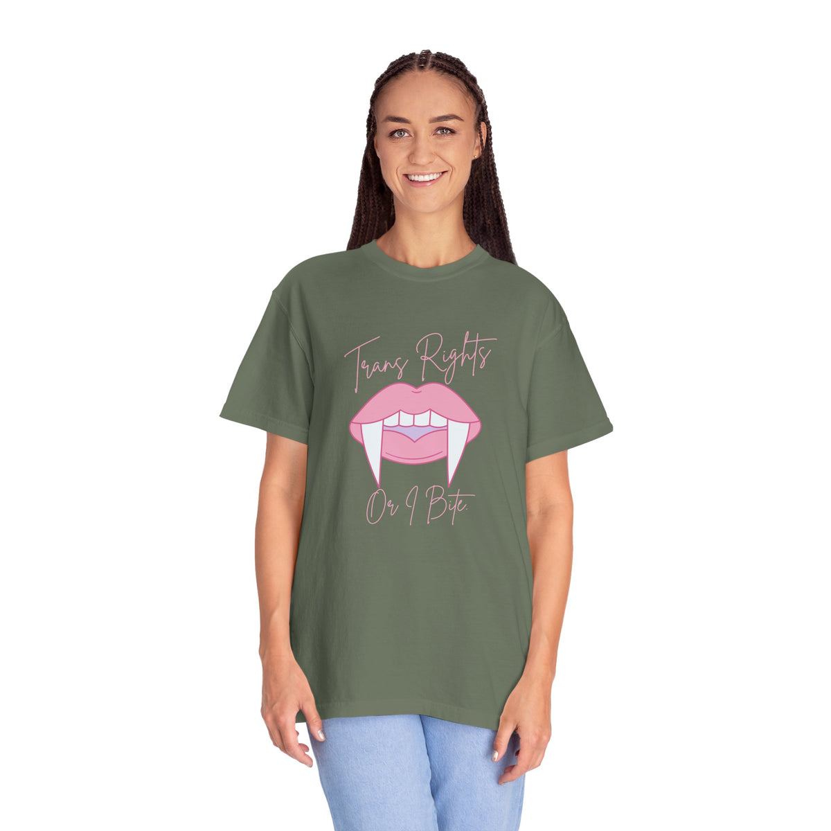 Vampire: Trans Rights or I Bite Comfort Colors T-shirt