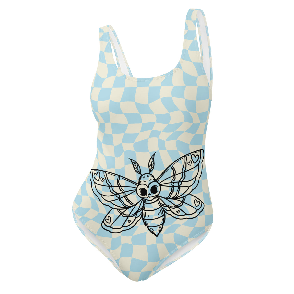 Retro Moth One-Piece Swimsuit