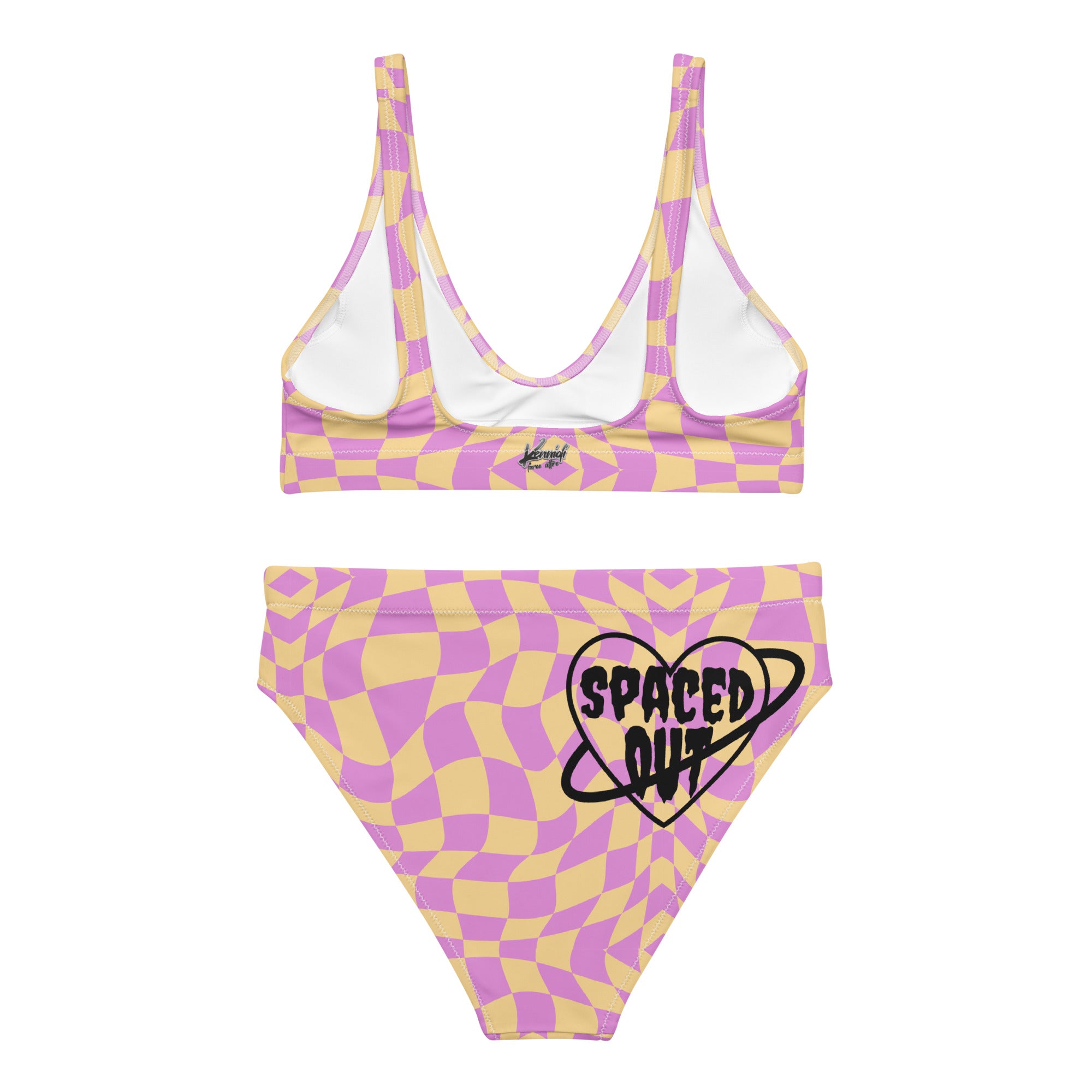 Retro Spaced Out Recycled high-waisted bikini