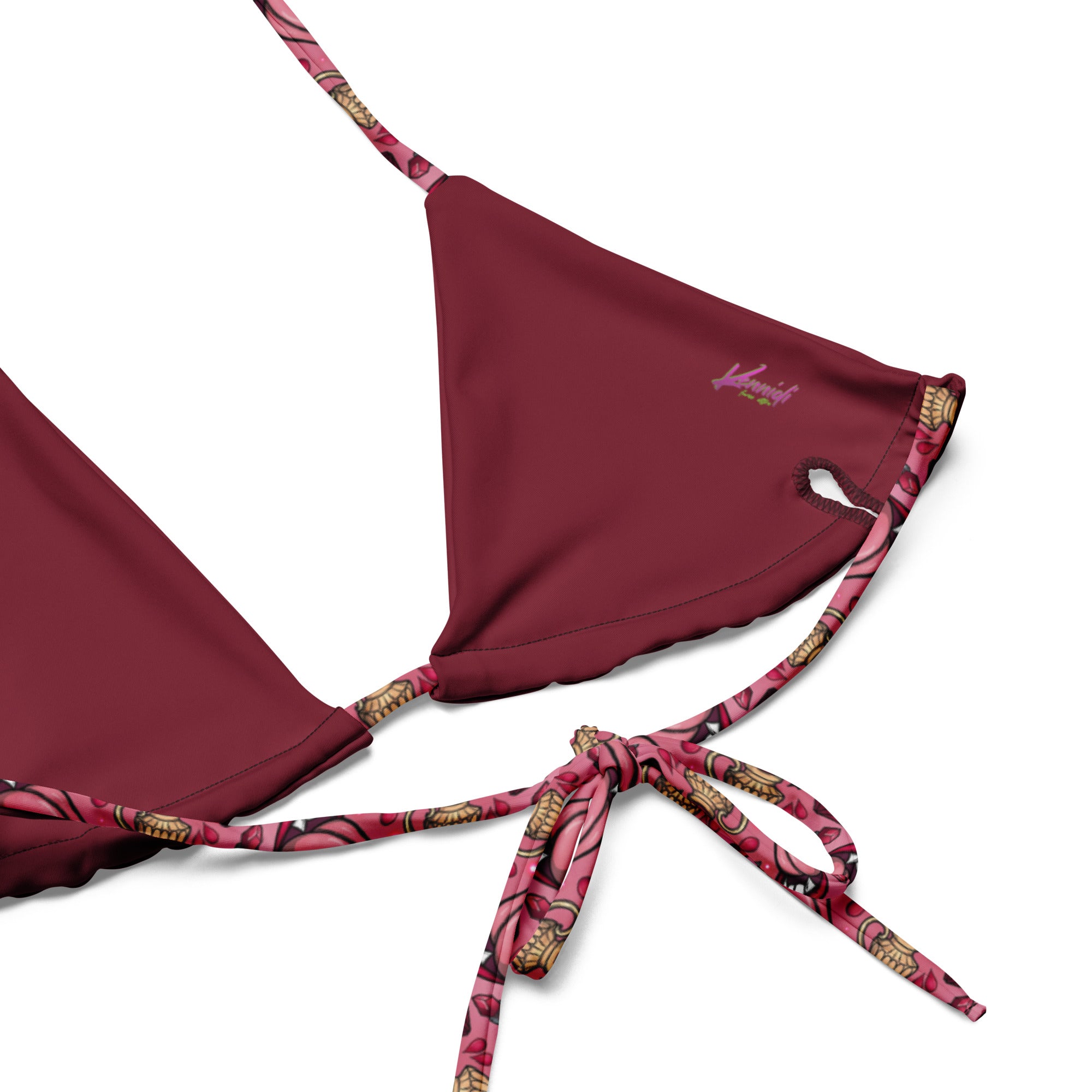 Vampire All-over print recycled string bikini