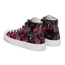Dark Bite Me Vamp Men’s high top canvas shoes - Kennidi Fierce Attire