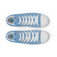 Kamala 47 Blue Rose Men’s high top canvas shoes