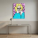 Golden Girls-Rose Skull Art Canvas Print by Kennidi