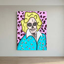 Golden Girls- Skull Art Canvas Print by Kennidi