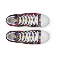 Pounce in Style with Dark Cat Vamp Canvas Shoes - Kennidi Fierce Attire