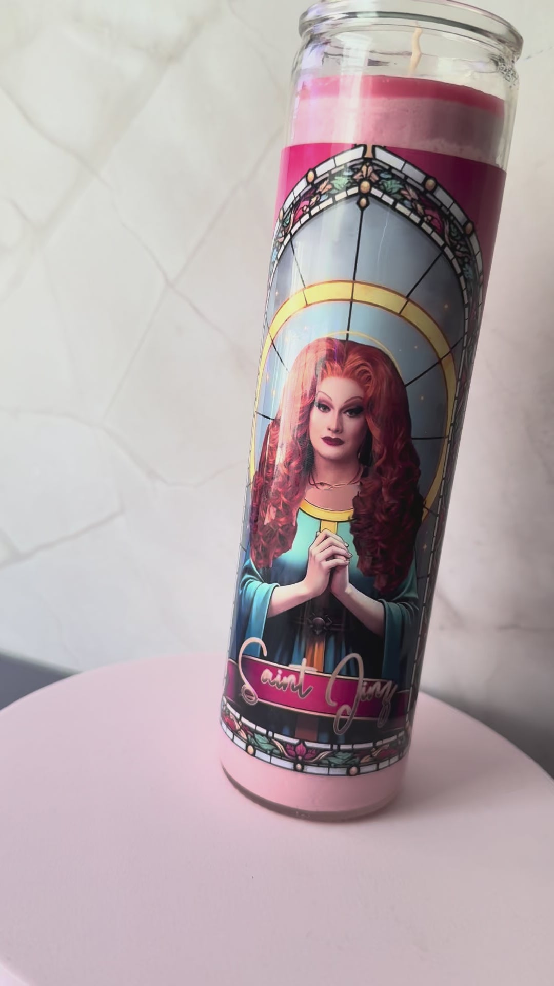 St. Jinx Prayer Candle- Trans-Drag Icon Jinx Monsoon