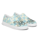 Retro Blue Slip-On Canvas Shoes - Comfort & Style! - Kennidi Fierce Attire