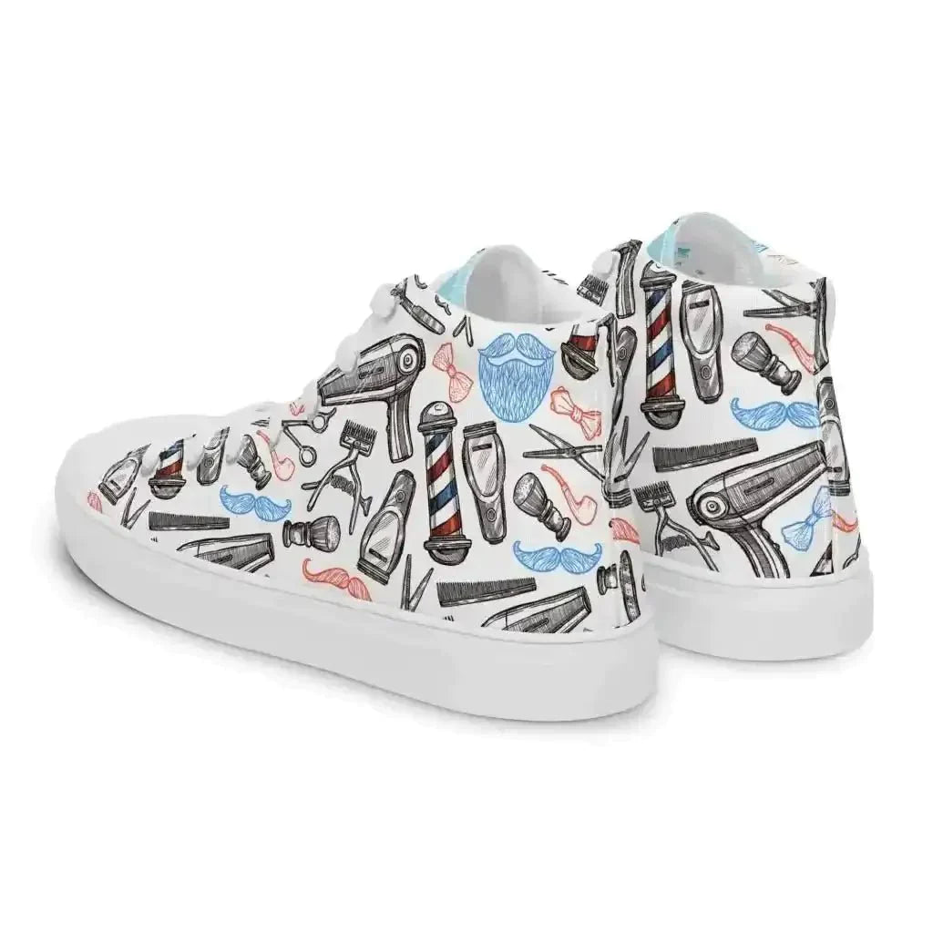 Spice up your look with Barber Shop Canvas Shoes! - Kennidi Fierce Attire