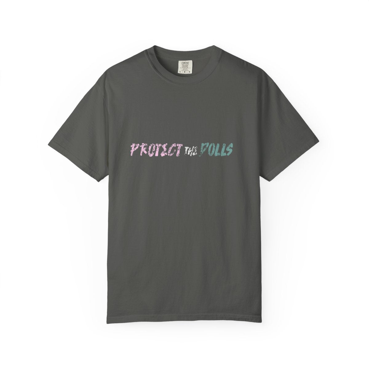 Protect The Dolls-Skull Comfort Colors Tee Front Back Style