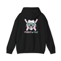 Protect the Dolls Hoodie — Skull & Pistols Trans Rights Graphic Hoodie