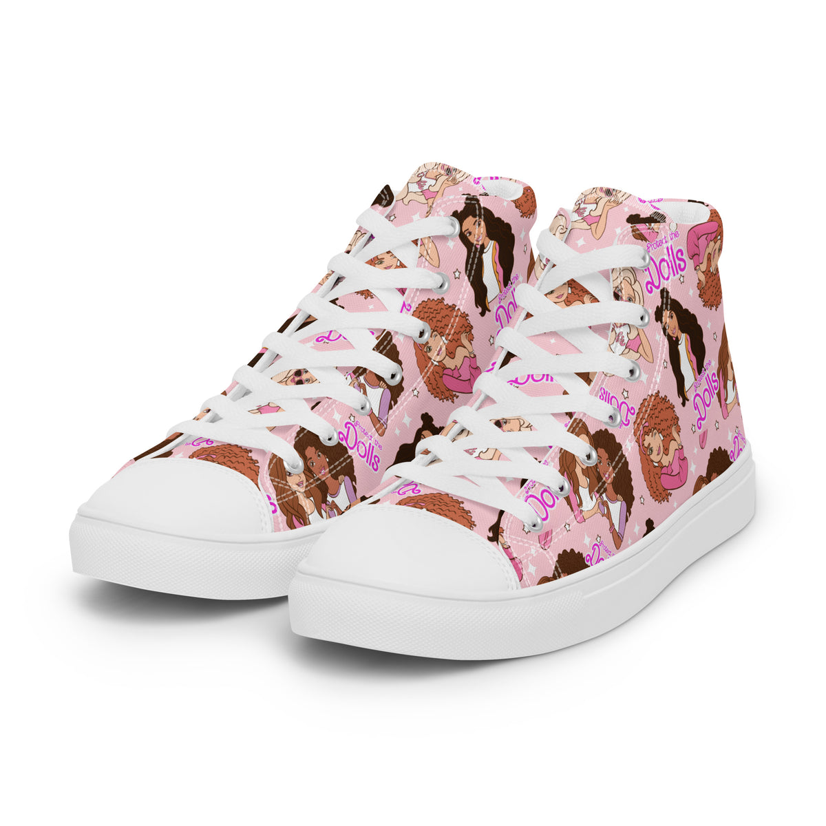 Protect the Dolls Women’s high top canvas shoes